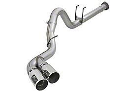 AFE Rebel XD Series 4-Inch DPF-Back Single Exhaust System with Polished Tips; Side Exit (11-14 6.7L Powerstroke F-250 Super Duty)