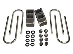4-Inch Rear Lift Block Kit; Tapered (11-16 4WD F-250 Super Duty w/ Factory Overload Springs)