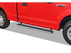 5-Inch iStep SS Running Boards; Hairline Silver (15-22 F-150 Regular Cab)