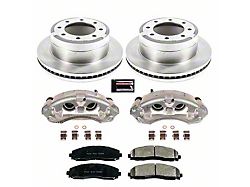 PowerStop OE Replacement 8-Lug Brake Rotor, Pad and Caliper Kit; Rear (13-22 F-250 Super Duty)