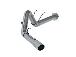 MBRP 4-Inch Installer Series Filter-Back Single Exhaust System with Polished Tip; Side Exit (17-22 6.7L Powerstroke F-250 Super Duty)