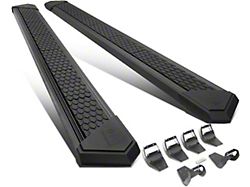 8-Inch Flat Step Bar Running Boards; Black (17-22 F-250 Super Duty SuperCrew)
