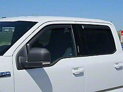 EGR In-Channel Window Visors; Front and Rear; Matte Black (15-23 F-150 SuperCrew)