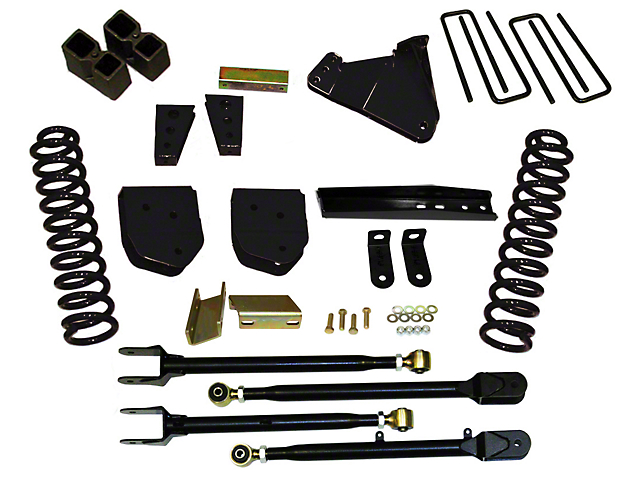 SkyJacker 4-Inch Suspension Lift Kit with 4-Link Conversion and M95 Performance Shocks (11-16 4WD 6.2L F-350 Super Duty)