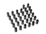 Black Bulge Acorn Lug Nut Kit; 14mm x 1.5; Set of 32 (05-26 F-250 Super Duty)