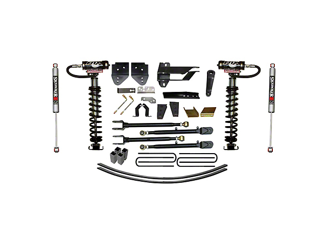 SkyJacker 8.50-Inch Coil-Over Kit with 4-Link Conversion, Lift Blocks, Rear Add-A-Leaf Springs and M95 Performance Shocks (17-22 4WD F-350 Super Duty)
