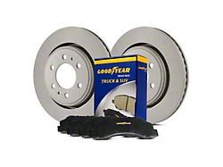 Goodyear Brakes Truck and SUV 8-Lug Brake Rotor and Pad Kit; Front (13-22 4WD F-250 Super Duty)