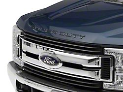 Hood Insert Letters; Gloss Black (17-22 F-250 Super Duty)