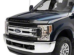 Hood Insert Letters; Matte Black (17-22 F-250 Super Duty)