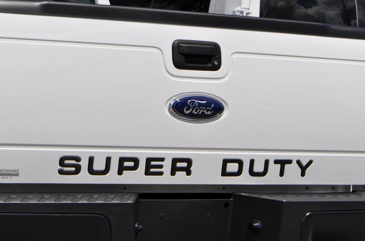 Red Tailgate Insert Letters Decal For Ford F-250 F-350 Super Duty (2017-2021) – JDMax