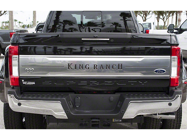 Tailgate Insert Letters; Caribou (17-19 F-350 Super Duty King Ranch)