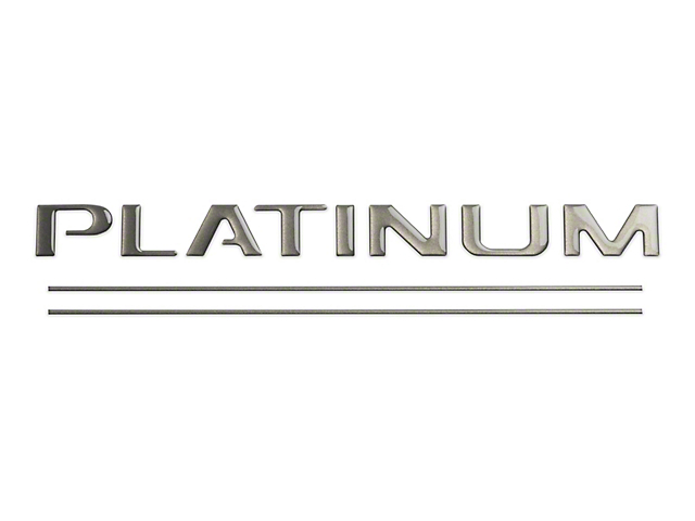 Tailgate Insert Letters; Caribou (17-19 F-350 Super Duty Platinum)