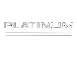 Tailgate Insert Letters; Liquid Chrome (17-19 F-250 Super Duty Platinum)