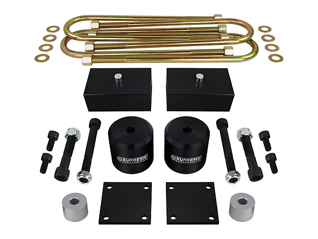 Supreme Suspensions 2-Inch Front / 1-Inch Rear Pro Billet Lift Kit (11-22 4WD F-350 Super Duty w/ Factory Overload Springs)