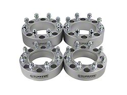 Supreme Suspensions 2-Inch Pro Billet Hub Centric Wheel Spacers; Silver; Set of Four (11-22 F-250 Super Duty)