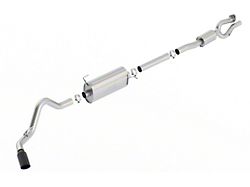 Borla S-Type Single Exhaust System with Black Chrome Tip; Side Exit (17-22 6.2L F-250 Super Duty)