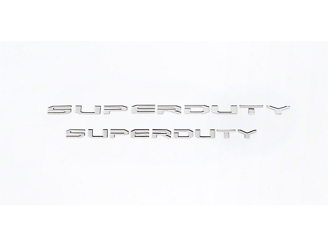 Putco Stainless Steel Hood Insert Letters (17-22 F-350 Super Duty)
