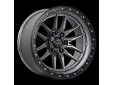 Lock Off-Road Krawler Matte Grey with Matte Black Ring 8-Lug Wheel; 20x10; -18mm Offset (99-07 F-350 Super Duty SRW)