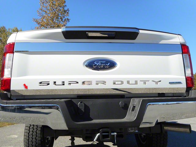 F 250 Super Duty Tailgate Accent Trim Stainless Steel 17 22 F 250