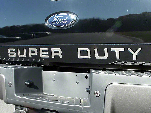 Tailgate Insert Letters; Stainless Steel (11-16 F-350 Super Duty)
