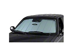 Covercraft UVS100 Heat Shield Custom Sunscreen with Black Ford Oval Logo; Silver (23-26 F-250 Super Duty)