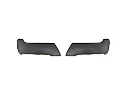 Rear Bumper Covers; Matte Black (17-19 F-350 Super Duty)