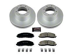 PowerStop Z17 Evolution Plus 8-Lug Brake Rotor and Pad Kit; Front (13-22 4WD F-250 Super Duty)