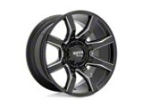 Moto Metal Spider Gloss Black Milled 8-Lug Wheel; 22x12; -44mm Offset (99-07 F-250 Super Duty)