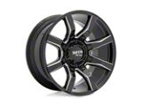 Moto Metal Spider Gloss Black Milled 8-Lug Wheel; 22x12; -44mm Offset (11-16 F-350 Super Duty SRW)