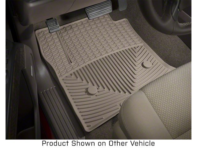 Weathertech All-Weather Front and Rear Rubber Floor Mats; Tan (05-11 Tacoma Access Cab, Double Cab)
