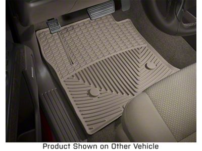 Weathertech All-Weather Front Rubber Floor Mats; Tan (16-17 Tacoma w/ Automatic Transmission)