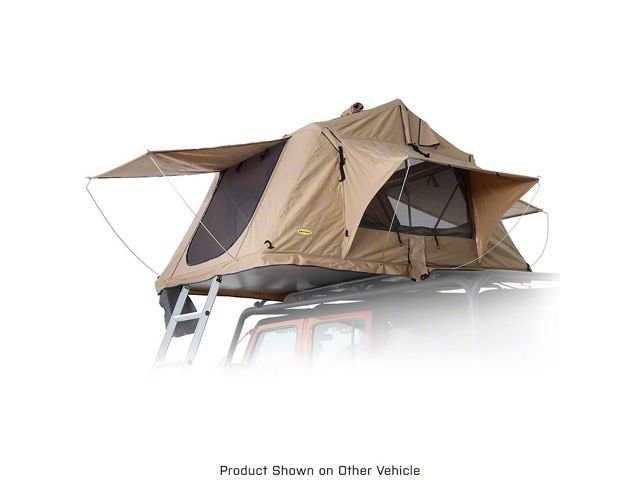 Smittybilt Overlander Roof Top Tent; Coyote Tan (Universal; Some Adaptation May Be Required)