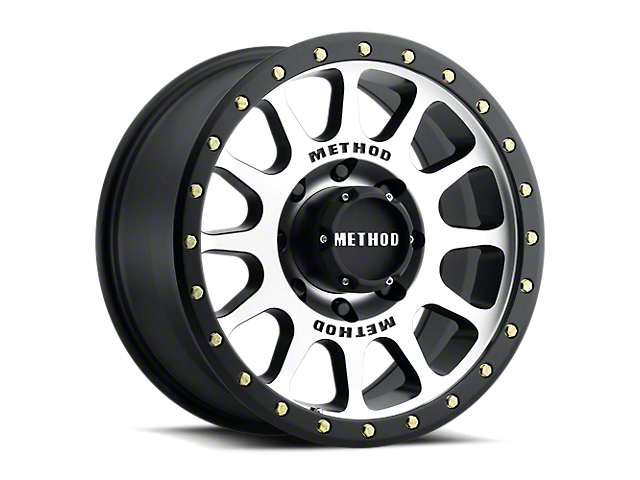 Method Race Wheels MR305 NV Matte Black Machined 8-Lug Wheel; 18x9; 18mm Offset (17-22 F-350 Super Duty SRW)