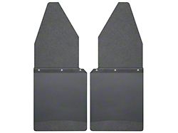 Husky 12-Inch Wide KickBack Mud Flaps; Front or Rear; Textured Black Top and Weight (11-22 F-250/F-350 Super Duty)