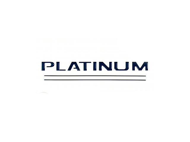 Tailgate Insert Letters; Blue Jeans (17-19 F-350 Super Duty Platinum)