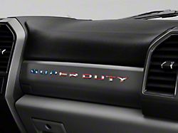 Glove Box Letter Inserts; American Flag Edition (17-22 F-250 Super Duty)