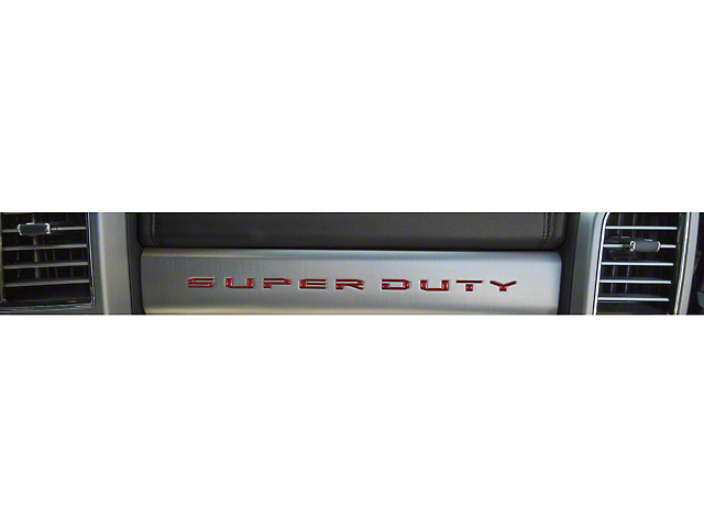 Glove Box Insert Letters; Ruby Red (17-22 F-350 Super Duty)