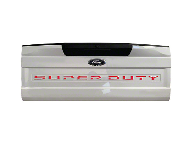 Tailgate Insert Letters; Red (20-22 F-350 Super Duty)