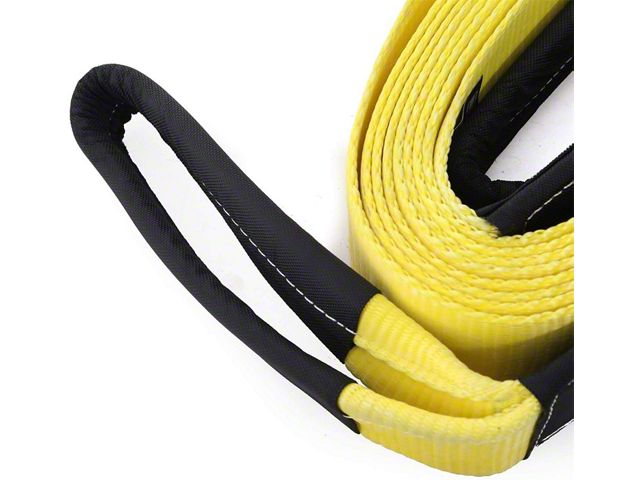 Smittybilt Recovery Tow Strap; 4-Inch Wide; 20-Feet; 40,000-Pound Weight Rating