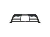 Magnum Low Pro Headache Rack with Lights and Window Cut-Out; Matte Black (99-16 F-250 Super Duty)