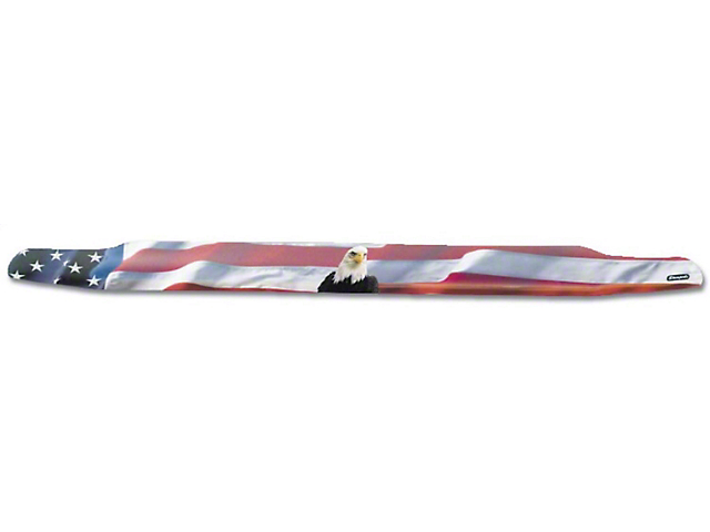 Vigilante Premium Hood Protector; American Flag with Eagle (17-22 F-350 Super Duty)