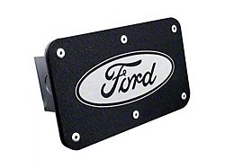 Ford Class III Hitch Cover; Rugged Black (Universal; Some Adaptation May Be Required)