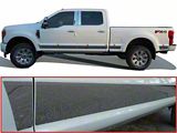 Rocker Panel Trim; Upper Kit; Stainless Steel (17-22 F-350 Super Duty SuperCrew DRW)