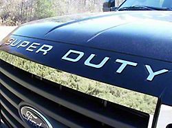 SUPER DUTY Front Grille Letter Insert; 9 Piece; Stainless Steel (11-16 F-250/F-350 Super Duty)