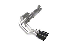 AFE Rebel Series 3-Inch Dual Exhaust System with Black Tips; Middle Side Exit (20-22 7.3L F-250/F-350 Super Duty)