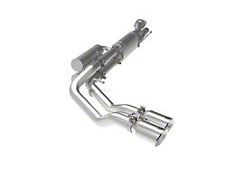AFE Rebel Series 3-Inch Dual Exhaust System with Polished Tips; Middle Side Exit (20-22 7.3L F-250 Super Duty)