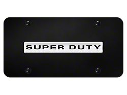 SuperDuty License Plate; Chrome (Universal; Some Adaptation May Be Required)