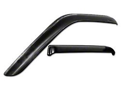 Snap-Inz In-Channel Sidewind Deflectors; Front and Rear; Smoke (17-22 F-250 Super Duty SuperCab)