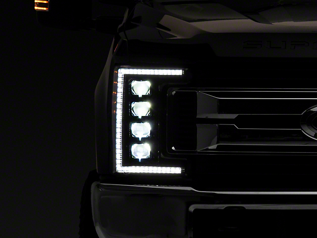 Morimoto XB LED Headlights; Black Housing; Clear Lens (17-19 F-250 Super Duty)
