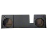 Dual 10-Inch Down Firing Subwoofer Box; Poly Coated (08-26 F-350 Super Duty SuperCrew)